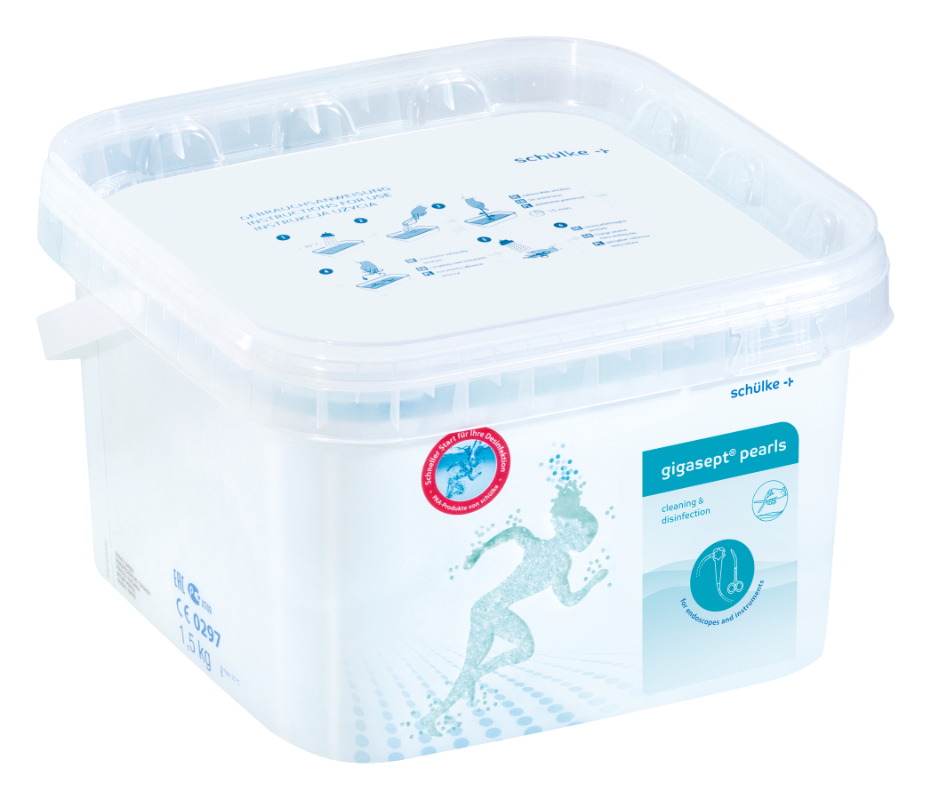Schülke gigasept® pearls 1,5 kg, Active oxygen-based disinfectant and cleaner