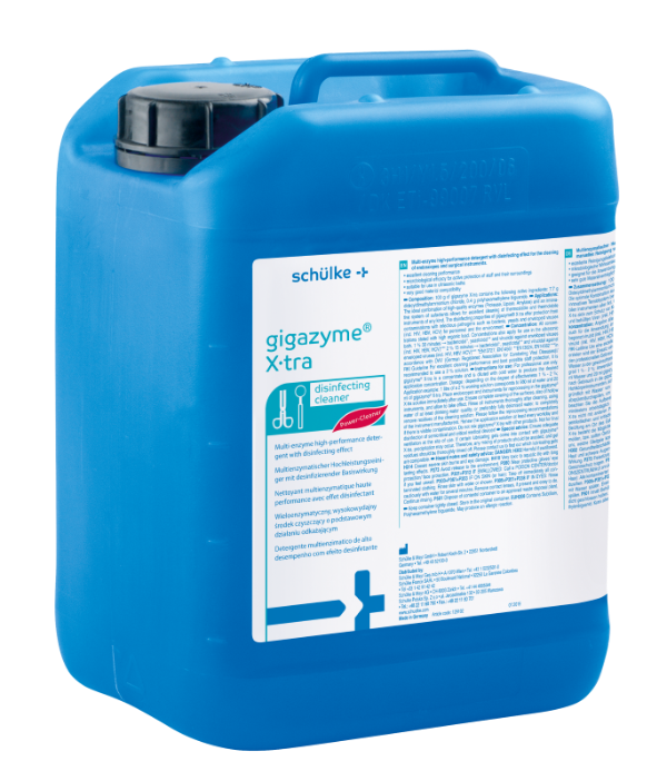 Schülke gigazyme® X·tra 5l, Multi-enzyme high-performance detergent with disinfecting effect