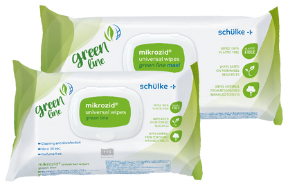 Schülke mikrozid® universal wipes Green Line Maxi Softpack 90 wipes